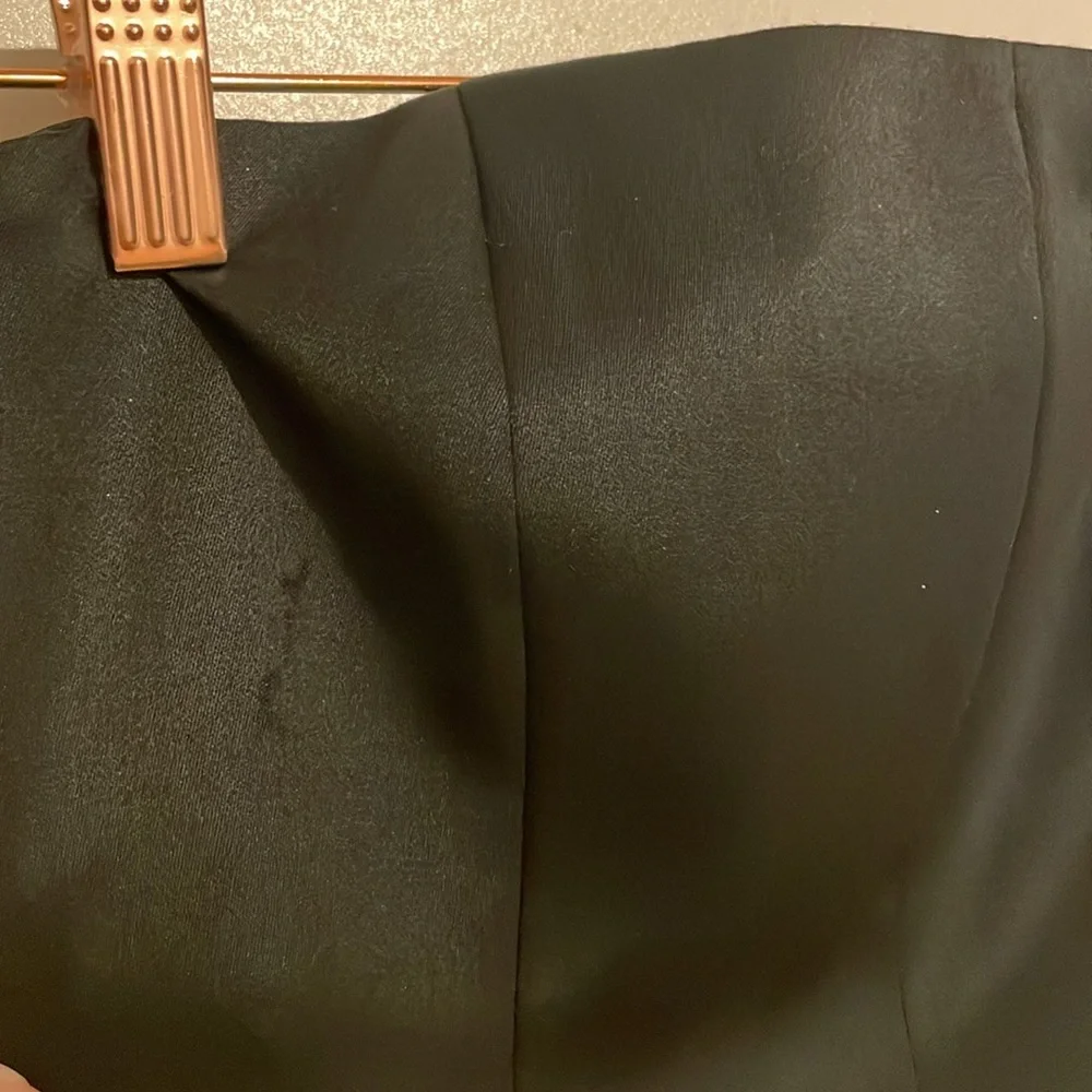 J Crew Tuxedo Elegant Black Wool Strapless Dress | 2